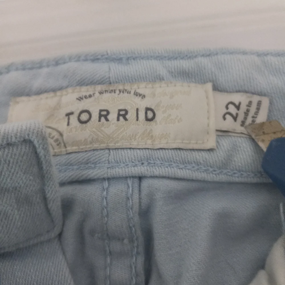 Torrid Light Wash Denim Shorts (22) - Picture 2 of 3